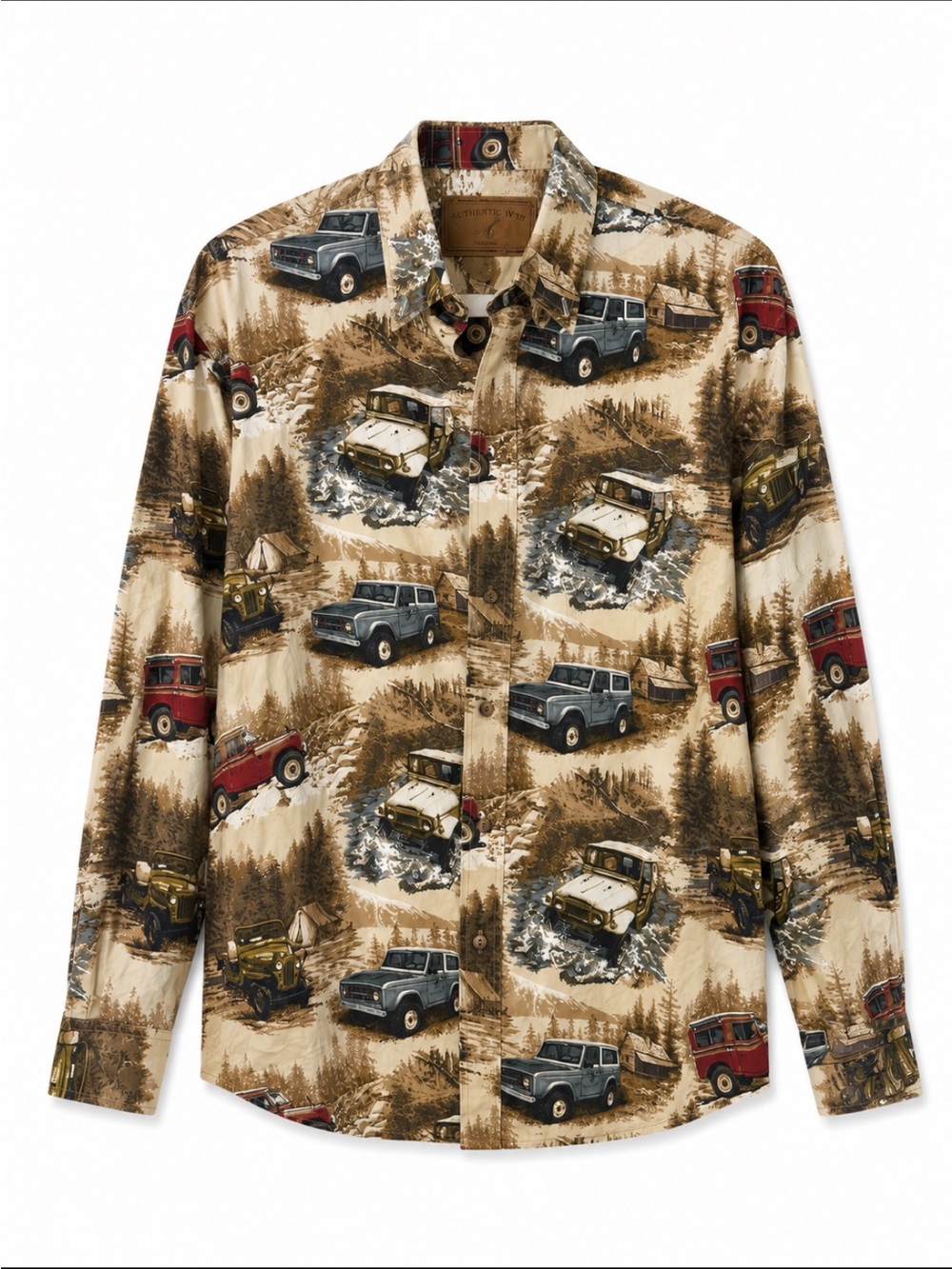 North River Men’s Long Sleeve Button Down 4x4 Vehicle